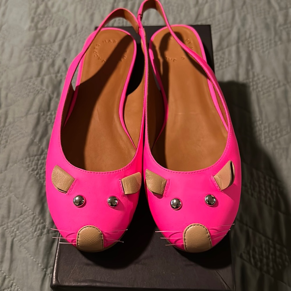 Marc Jacobs Pink mouse flats. Size 37. Never worn!